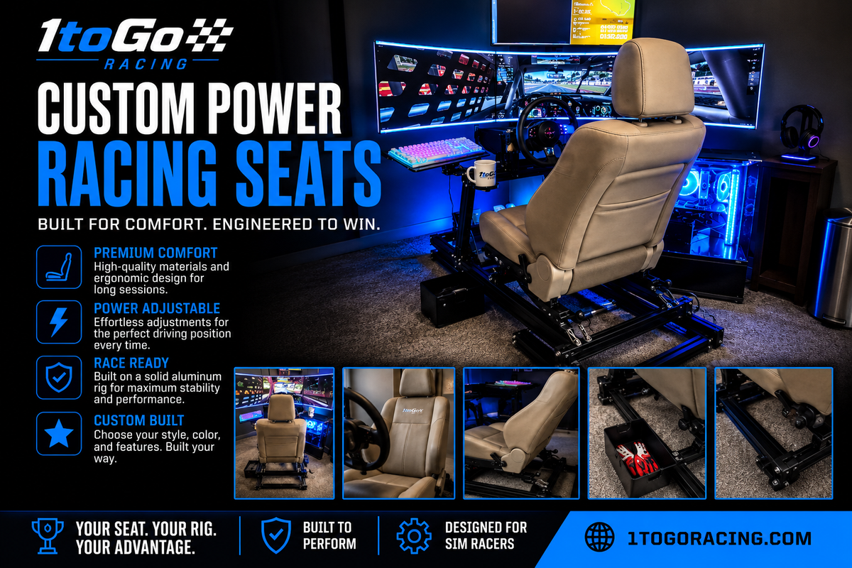 Custom Power Sim Racing Seat