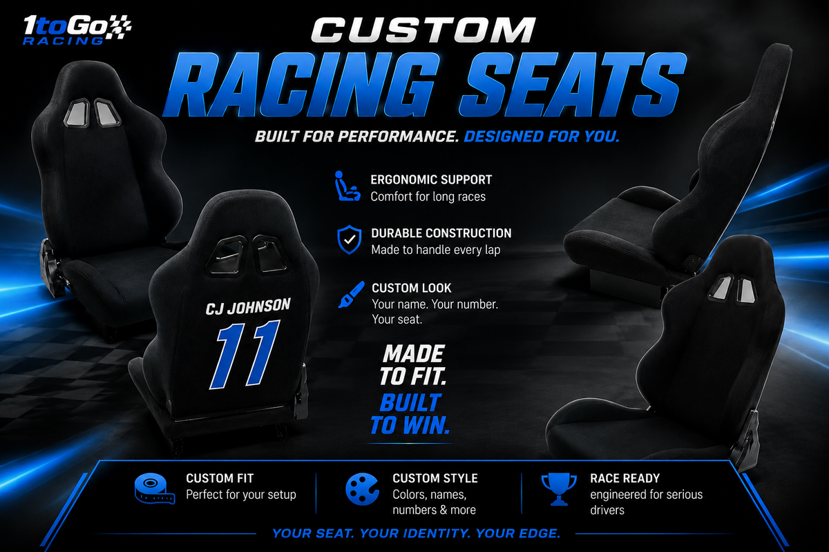 Custom Sim Racing Seat with Personalized Logo