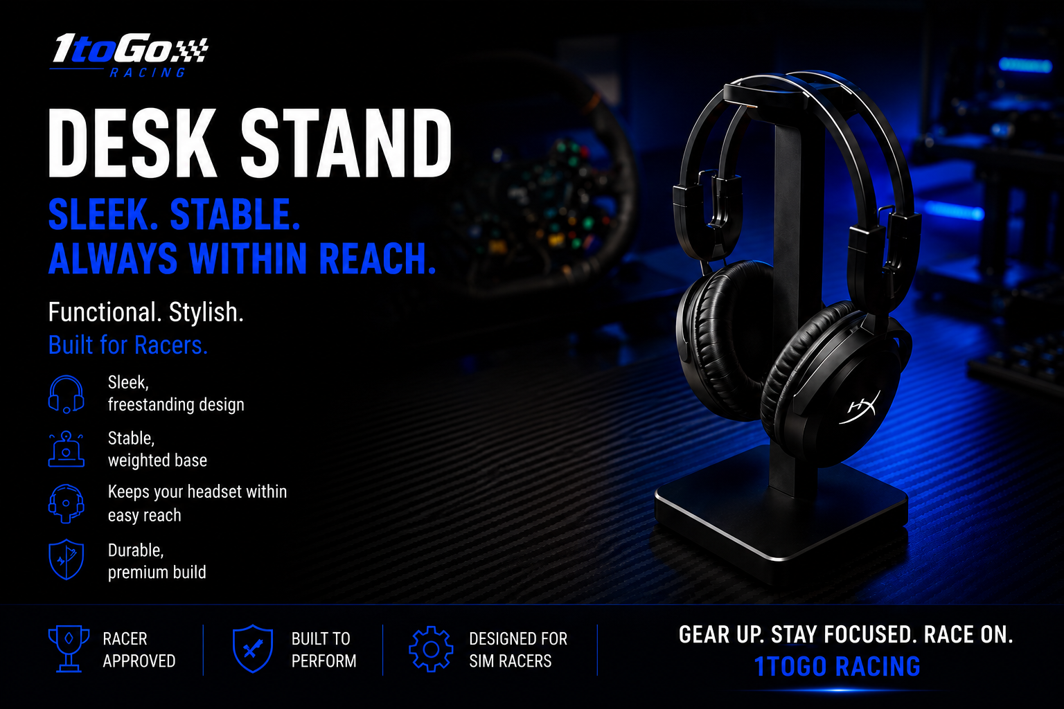 Sim Racing Headset Stand